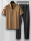 Comfortabele Tweedelige Set Dames van Zacht Ademend Materiaal – Ideaal voor Elke Gelegenheid | Bruin