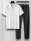 Comfortabele Tweedelige Set Dames van Zacht Ademend Materiaal – Ideaal voor Elke Gelegenheid | Wit
