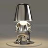 Lampada da tavolo ricaricabile USB dorata – illuminazione dimmerabile con lunga durata della batteria