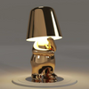 Lampada da tavolo ricaricabile USB dorata – illuminazione dimmerabile con lunga durata della batteria