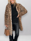 Dames Jas Winter met Luipaardprint – Middenlengte, Warm en Stijlvol voor Koude Dagen