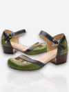 Dames Sandalen met Blokhak en Enkelband – Elegant, Comfortabel & Lichtgewicht | Groen A