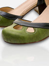 Dames Sandalen met Blokhak en Enkelband – Elegant, Comfortabel & Lichtgewicht | Groen C