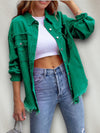 Dames Spijkerjasje in Streetstyle – Felle Kleuren, Gescheurde Details en Comfortabele Denim | Groen