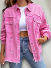 Dames Spijkerjasje in Streetstyle – Felle Kleuren, Gescheurde Details en Comfortabele Denim | Roze