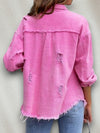Dames Spijkerjasje in Streetstyle – Felle Kleuren, Gescheurde Details en Comfortabele Denim | Roze B