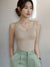 Dames Top Naadloze V-hals Camisole – Ademend, Verstelbare Spaghetti-Riemen, Lichtgewicht en Comfortabel - Kaki 1