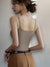 Dames Top Naadloze V-hals Camisole – Ademend, Verstelbare Spaghetti-Riemen, Lichtgewicht en Comfortabel Grijs 3