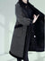 Dames Winterjas met Pluche Voering in Zwart en Wit Corduroy – Elegant Dubbel Borstig Design met Praktische Zakken (5) 