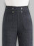 Damesbroek Wijd Uitlopend met Elastische Band – Comfortabele Grijze Casual Broek van Duurzaam Materiaal -  1