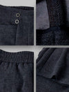 Damesbroek Wijd Uitlopend met Elastische Band – Comfortabele Grijze Casual Broek van Duurzaam Materiaal -3