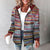 Damesjack met capuchon, relaxte pasvorm, geruit patroon 6