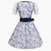 Dirndl Jurk voor Dames | Veterlichaam, Bloempatroon | Oktoberfest 4