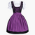 Dirndl jurk rood/blauw voor dame Dirndl jurk rood/blauw voor dame
