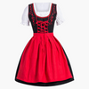 Dirndl Jurk voor Vrouwen, Klassieke Pasvorm met Hoekige Halslijn | Voor Oktoberfest 4