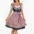 Dirndl Jurk voor Vrouwen | Figuur-Hugging, Geruit | Knie-Lengte | Oktoberfest 1
