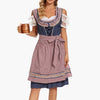 Dirndl Jurk voor Vrouwen | Figuur-Hugging, Geruit | Knie-Lengte | Oktoberfest 2