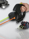 Dubbele Hond Leiding met 360° Rotatie en Zaklamp – Tangle-vrij voor Twee Honden 