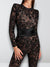 Elegante Lace Jumpsuit met Flatterende Pasvorm en Luxe Details | Zwart C