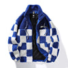 Fleecejack voor heren | Schaakbordpatroon | Winter 0