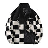 Fleecejack voor heren | Schaakbordpatroon | Winter 1