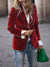 Fluwelen blazer voor dames | Getailleerde pasvorm, gouden knoopaccenten 0