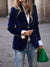 Fluwelen blazer voor dames | Getailleerde pasvorm, gouden knoopaccenten 2