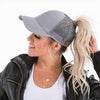Baseball Cap met Paardenstaart Doorvoer – Innovatief Design voor Lang Haar