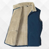 Gaspard | Comfortabel Lamswollen Vest met Knopen en Zakken-Blauw