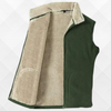 Gaspard | Comfortabel Lamswollen Vest met Knopen en Zakken-Groen
