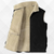Gaspard | Comfortabel Lamswollen Vest met Knopen en Zakken-Zwart