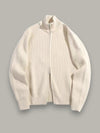 Gezellige Turtleneck Gebreide Trui Dames met Dubbele Rits – Warm en Ademend voor Koud Weer - Abrikoos