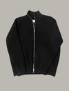 Gezellige Turtleneck Gebreide Trui Dames met Dubbele Rits – Warm en Ademend voor Koud Weer - Zwart