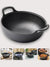 Gietijzeren Inductie Wokpan 30 cm – Gezond Koken Zonder Chemische Coatings, Geschikt Voor Alle Kookmethoden - D