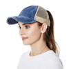 Cappellino da camionista con parte posteriore aperta – elegante e confortevole