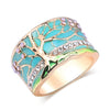 Anello Opale Albero Felice
