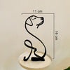 Minimalistische Hundekunstskulptur