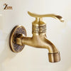 Supporto da parete tagliato Bibcock ottone antico rubinetto WC