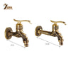 Supporto da parete tagliato Bibcock ottone antico rubinetto WC