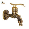 Supporto da parete tagliato Bibcock ottone antico rubinetto WC
