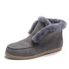 Stivaletti in suede e pelle