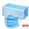 50 Wegwerp Mond Neus Maskers 3-laags