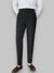 Heren Broeken Slim Fit van 100% Linnen met Ongezoomde Hem en Hoge Taille - Zwart 2