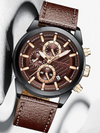 Heren Horloge met Lichtgevende Wijzerplaat – Waterdicht Quartz Horloge voor Mannen, Stijlvol en Elegant, Diverse Kleuren - B