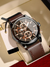 Heren Horloge met Lichtgevende Wijzerplaat – Waterdicht Quartz Horloge voor Mannen, Stijlvol en Elegant, Diverse Kleuren - Bruin