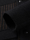 Heren Jack Zwart met Reverskraag en Praktische Zakken – Casual Tweedjack van Hoogwaardige Materialen Texture 1