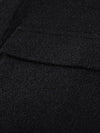 Heren Jack Zwart met Reverskraag en Praktische Zakken – Casual Tweedjack van Hoogwaardige Materialen Texture 2