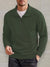 Heren Kwart Zip Pullover Sweater met Lange Mouwen – Ademend en Comfortabel voor Herfst en Winter - Groen