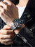 Heren Quartz Horloge met Roestvrijstalen Band en Multifunctionele Wijzerplaat – Stijlvol Mannen Horloge voor Elke Gelegenheid 