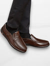 Heren Schoenen van Echt Leer – Comfortabele Slip-On Loafers met Antislip Zool voor Casual en Zakelijk Gebruik | Bruin A